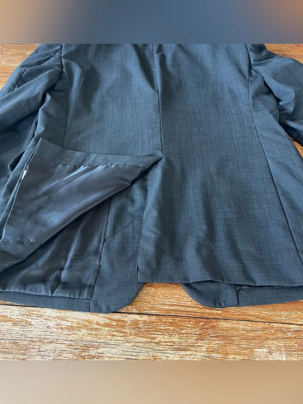 Jos. A. Bank Mens Charcoal Gray Wool Suit Jacket Sport Coat Size 43R